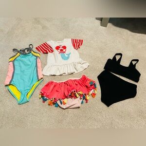 Girls bathing suit bundle